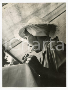 Fotografia d epoca originale 1958 SAN FRUTTUOSO GE Caprice CHANTAL al ristorante  Foto vintage RARA 1