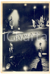 1950 ca CIRQUE BELGIQUE - Acrobats TREBLA'S - Vintage photo collage 10x15 cm  Fotografia seriale realizzata mediante collage di diverse immagini.CONDIZIONI: FAIR (lievi piegature)FORMATO: 10x15 cm    originale e autentica 1