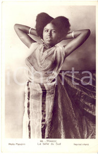 1937 ETHNIC NUDE WOMAN MAROC La belle du Sud - Vintage postcard FP Cartolina postale d'epoca, scritta ma non viaggiata.Photo FlandrinFORMATO: FPCONDIZIONI: FAIR (piegatura angolare)    originale e autentica 1