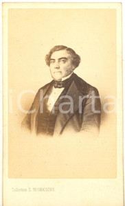 1860 ca FRANCE Eugène SUE écrivain - Portrait - Photo CDV E. DESMAISONS PARIS  Fotografia originale d'epoca, stampata all'albumina.FOTOGRAFO: E. Desmaisons - ParisCONDIZIONI: GFORMATO: CDV    originale e autentica 1