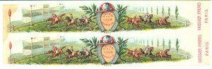 1900 ca PARIS VAISSIER Frères - Savon du Club Hippique - Vintage label 23x7,5 cm  Etichetta pubblicitaria d'epoca, originale.CONDIZIONI: FAIR (lievemente rifilata al margine inferiore; lieve macchia al lato sinistro)FORMATO: 23x7,5 cm    originale e autentica 1