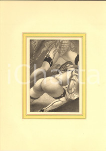1932 VINTAGE EROTIC - FLOGGING - MARILAC Mademoiselle cinglade - Plate (6) 20x29  Tavola estratta dalla pubblicazione di Andr&eacute; Vergereau "Mademoiselle Cinglade", opera dell'illustratore Marilac (pseudonimo di Mario Laboccetta).Inserita in passepartout in cartoncino leggero.CONDIZIONI: GFORMATO: 20x29 cm (cartoncino)    originale e autentica 1