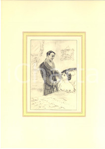 1930 ca VINTAGE EROTIC Couple in the bedroom - Oral sex - Engraving 20x28 cm  Stampa originale d'epoca, montata su passepartout in cartoncino.CONDIZIONI: G FORMATO: 20x28 cm (cartoncino); 12x19 cm (stampa)    originale e autentica 1