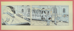 1950 ca DUTCH COMIC by A. REUVERS Original comic strip n.69 - ORIGINAL ART Striscia a fumetti d'epoca, originale e autentica. Disegno originale a china di A. Reuvers.EDITORE: Omnium PressCONDIZIONI: FAIRDIMENSIONI: 31x12 cm    originale e autentica 1