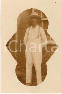 1930 ca CONGO BELGA - Europeo in abbigliamento coloniale - Foto 7x10 cm  Fotografia d'epoca. GOOD/buono  Formato: 7x10 cm originale e autentica 1