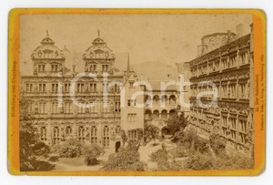 1885 HEIDELBERG (D) Der Schlosshof - Vintage photo Collection EDM 17x11 cm Fotografia d'epoca, montata su cartoncino rigido.Collection Edm, v. Konig, in Heidelberg.FORMATO: 17x11 cmCONDIZIONI: G (lievi sbrecciature marginali)    originale e autentica 1