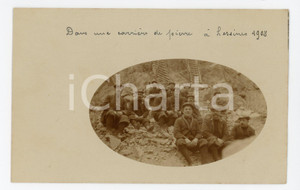 1908 LESSINES (BELGIQUE) Ouvriers dans une carrière de pierre *Photo RARE 14x9  Fotografia originale d'epoca, in formato cartolina postale.CONDIZIONI: GFORMATO: FP    originale e autentica 1