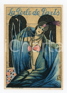 1910 ca BRUXELLES La perle de Paris - Cartoncino pubblicitario ILLUSTRATO  Cartoncino illustrato d'epoca.CONDIZIONI: FAIRFORMATO: FP    originale e autentica 1