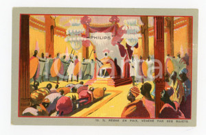 1925 ca Lampes PHILIPS - Il régne en paix, vénéré par sus sujets - Carte postale  Cartolina d'epoca, non viaggiata.CONDIZIONI: FAIRFORMATO: FP    originale e autentica 1