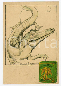 1950ca CIGARETTES ST. MICHEL Crocodile - Ill. Germaine HAGEMANS Carte postale FG  Cartolina postale d'epoca, non viaggiata.CONDIZIONI: FAIRFORMATO: FG    originale e autentica 1
