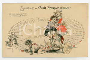 Cartolina originale da collezione 1901 RÃŠVES D AVENIR Souvenir du PETIT FRANÃ‡AIS ILLUSTRE Carte postale FP NV 1 1