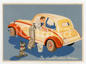 1930 ca AGFA VISKOSE SCHWAMM Illustrated by Ferdinand BARLOG Postcard FG NV  Cartolina postale d'epoca, non viaggiata.CONDIZIONI: fairFORMATO: FG    originale e autentica 1