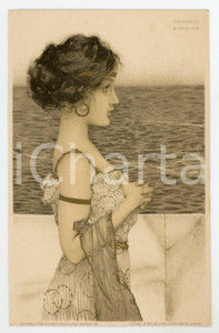 1900 ca ART NOUVEAU Raphael KIRCHNER "Greek Vergins" serie (3) - Postcard  Rara cartolina postale d'epoca, opera dell'artista e illustratore Raphael Kirchner, non viaggiata.Serie "Greek Vergins".CONDIZIONI: G FORMATO: FP    originale e autentica 1