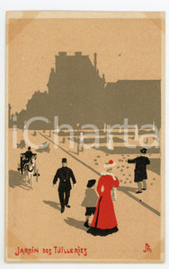 1910 ca PARIS Jardin des Tuileries  - Carte postale illustrée CPA  Cartolina postale d'epoca, non viaggiata.CONDIZIONI: FAIR (lievi aloni angolari)FORMATO: FP    originale e autentica 1