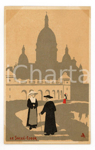 1910 ca PARIS Le Sacré-Coeur  - Carte postale illustrée CPA  Cartolina postale d'epoca, non viaggiata.CONDIZIONI: FAIR (lievi aloni angolari)FORMATO: FP    originale e autentica 1