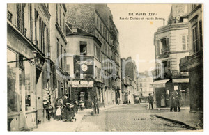 1910 ca PARIS - Rue du Chateau et rue de Vanves - Carte postale ANIMEE CPA Cartolina postale, originale d'epoca, non viaggiata. GOOD/buono  Formato: 14x9 cm originale e autentica 1