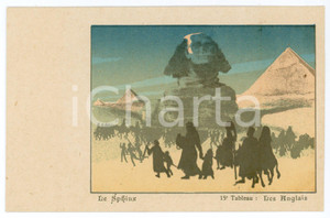 1900 ca LE SPHINX Les Anglais - 15^ Tableau - Carte postale ILLUSTRÉE FP VG  Cartolina postale d'epoca, non viaggiata.CONDIZIONI: GOODFORMATO: FP    originale e autentica 1