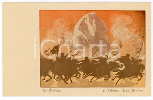 1900 ca LE SPHINX Les Arabes - 11^ Tableau - Carte postale ILLUSTRÃ‰E FP VG  Cartolina postale d'epoca, non viaggiata.CONDIZIONI: GOODFORMATO: FP    originale e autentica 1