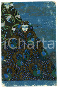 Cartolina originale da collezione 1910 ca LIBERTY Artista Vittorio ZECCHIN SalomÃ¨  Cartolina Smalti e murrine 1