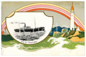1920 ca JAPAN NYK Nippon Yusen Kaisha S.S. ATSUTA MARU *Postcard ship  Cartolina postale d'epoca, illustrata.Non viaggiata.CONDIZIONI: GFORMATO: FP    originale e autentica 1