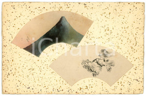 1910 ca TOKYO JAPAN Illustrated golden postcard - Department of Communications  Cartolina postale d'epoca, con immagini su carta incollate, non viaggiata.CONDIZIONI: GFORMATO: FP    originale e autentica 1