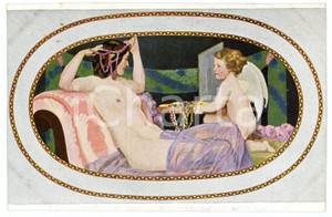 1915 ca VINTAGE EROTIC Artist Adolf MUNZER - Perlen - Old postcard  Cartolina postale d'epoca,non viaggiata.CONDIZIONI: GFORMATO: FPEDITORE: G. Hirth's Verlag - Munchen    originale e autentica 1