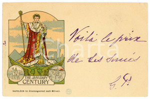 1899 Artiste Lucien METIVET - Napoléon The January century - Carte postale  Cartolina postale d'epoca, viaggiata.EDITORE: Cinos - ParisCONDIZIONI: G FORMATO: FP    originale e autentica 1