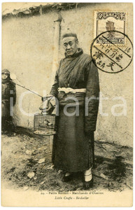 1914 CHINA Traditional little crafts - Birdselle - Original old postcard Cartolina postale d'epoca, con bollo e timbro al recto.CONDIZIONI: G FORMATO: FP    originale e autentica 1