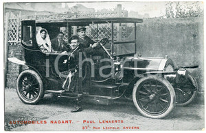 1910 ca ANVERS AUTOMOBILES NAGANT - Paul LENAERTS - Carte postale ANIMEE Cartolina postale d'epoca, non viaggiata.FORMATO: FPCONDIZIONI: G    originale e autentica 1