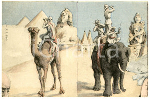 1900 ca FRENCH FACES Installment Cards (1) - Puzzle postcard FP NV  Cartolina d'epoca, non viaggiata.CONDIZIONI: FAIRFORMATO: FP    originale e autentica 1