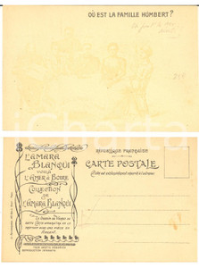 1905 ca FRANCE - AMARA BLANQUI Où est la famille Humbert - Carte postale CPA  Cartolina postale d'epoca, pubblicitaria, non viaggiata.CONDIZIONI: GFORMATO: FP    originale e autentica 1