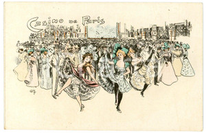 1900 ca FRANCE Casino de Paris - Carte postale ILLUSTREE  Cartolina postale d'epoca, non viaggiata.CONDIZIONI: GFORMATO: FP    originale e autentica 1