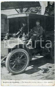 1920 ca FRANCE Grève des cheminots - Voiture postale - Carte postale FP VG  Cartolina d'epoca, viaggiata. FAIR/discreto Lievi smussature agli angoli Formato: FP originale e autentica 1