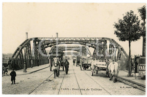 1910 ca PARIS - FRANCE Pont Rue de Tolbiac - Carte postale FP NV  Cartolina d'epoca, non viaggiata. FAIR/discreto Lievi smussature agli angoli Formato: FP originale e autentica 1