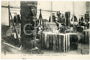 1921 VICHY (FRANCE) Compagnie Fermière - Emballage des Eaux - Animated postcard  Cartolina postale d'epoca, viaggiata.CONDIZIONI: F (piccola piegatura all'angolo superiore destro e al lato destro)FORMATO: FP    originale e autentica 1