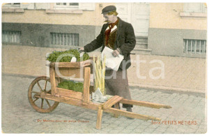 1913 BELGIQUE Petits métiers - Mouron pour les petits oiseaux - Carte postale  Cartolina postale d'epoca, viaggiata. FAIR/discreto Lievi smussature agli angoli Formato: FP originale e autentica 1