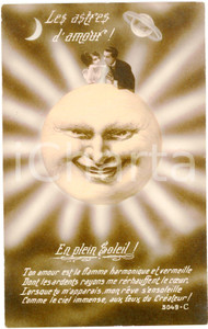 1910 ca LES ASTRES D'AMOUR En plein soleil - Carte postale ILLUSTRÉE FP NV  Cartolina postale d'epoca, non viaggiata.CONDIZIONI: FAIR (lievi smussature)FORMATO: FP    originale e autentica 1
