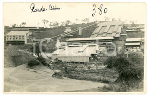 1930 ca CONGO BELGE - KATANGA - Mines PANDA - Usines *Photo L. GABRIEL 380 Fotografia originale d'epoca, in formato cartolina postale.FOTOGRAFO: L&eacute;opold Gabriel - Panda - Katanga  GOOD/buono  Formato: 14x9 cm originale e autentica 1