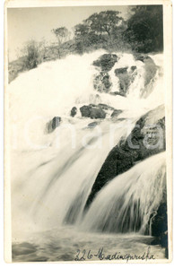 1930 ca CONGO BELGE - KATANGA - Chutes *Photo Léopold GABRIEL 326 Fotografia originale d'epoca, con timbro del fotografo al verso.FOTOGRAFO: L&eacute;opold Gabriel - Panda - Katanga  GOOD/buono  Formato: 9x14 cm originale e autentica 1