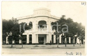 1930 ca ELISABETHVILLE (CONGO) Banque du Congo Belge ^Photo Léopold GABRIEL 283 Fotografia originale d'epoca, con timbro del fotografo al verso.FOTOGRAFO: L&eacute;opold Gabriel, Elisabethville GOOD/buono  Formato: 14x9 cm originale e autentica 1