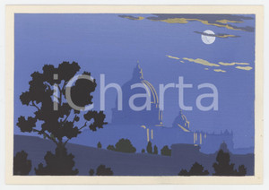 1935 ROMA Cupola di San Pietro - Ill. Giovanni MESCHINI Cartolina DIPINTA A MANO Cartolina postale d'epoca, dipinta a mano, non viaggiata. SERIE: Ars Nova - Bellezze Italiche, serie IVEDIZIONE: E. Verdesi, Roma FAIR/discreto Residuo di incollatura al verso. Formato: FG originale e autentica 1