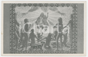 1910 ca Artist FIDUS Hugo HÖPPENER "Anbetung der Hirten" - Postcard 53  Cartolina postale originale d'epoca, non viaggiata. FAIR/discreto millimetriche sbrecciature marginali Formato: 14x9 cm originale e autentica 1