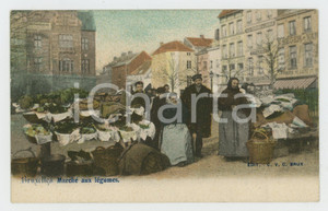 1903 BRUXELLES - BELGIQUE Marché aux légumes - Carte postale FP VG  Cartolina postale d'epoca, viaggiata. FAIR/discreto Lievi smussature agli angoli Formato: FP originale e autentica 1