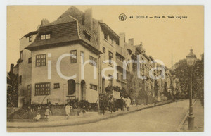 1910 ca UCCLE (BELGIQUE) Rue H. Van Zuylen - ANIMATED old postcard  Cartolina postale d'epoca, animata, non viaggiata.CONDIZIONI: GFORMATO: FP    originale e autentica 1