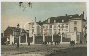 1902 BRUXELLES Place Poelaert - Hotel de la Mérode - Carte postale FP VG  Cartolina postale d'epoca, viaggiata. VERY POOR/gravemente danneggiato Lievi smussature agli angoli, residui di inchiostro al verso, parziale distacco degli strati della carta al margine sinistro Formato: FP originale e autentica 1