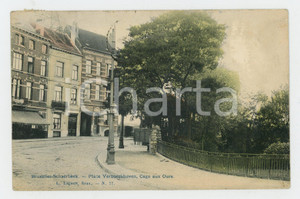 1907 BRUXELLES - SCHAERBEEK Place Verboeckhoven - Cage aux ours - Carte Postale  Cartolina postale d'epoca, viaggiata. FAIR/discreto Lievi smussature agli angoli Formato: FP originale e autentica 1