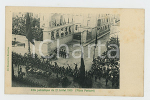 1905 BRUXELLES Place Poelaert - Fête patriotique du 21 Juillet - Carte postale  Cartolina d'epoca, non viaggiata.CONDIZIONI: FAIRFORMATO: FP    originale e autentica 1
