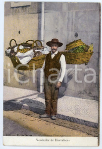 1910 ca LISBOA Vendedor de hortalicas - Costumes Portuguezes - Bilhete postal FP  Cartolina postale d'epoca, non viaggiata.CONDIZIONI: FAIRFORMATO: FP    originale e autentica 1
