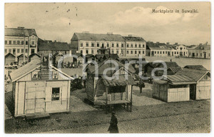 1916 SUWALKI (POLSKA) Marktplatz - Carte postale FP VG  Cartolina postale d'epoca, viaggiata.CONDIZIONI: FAIRFORMATO: FP    originale e autentica 1