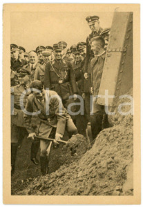 1933 Reichsautobahn FRANKFURT-HEIDELBERG - Hitler - Erster Spatenstich *Postcard  Cartolina postale d'epoca, non viaggiata. GOOD/buono  Formato: 14x9 cm originale e autentica 1